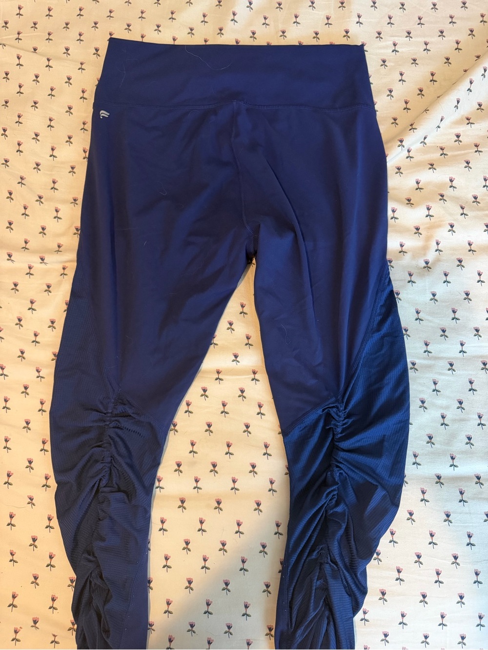 Fabletics Blue Ruched Leggings